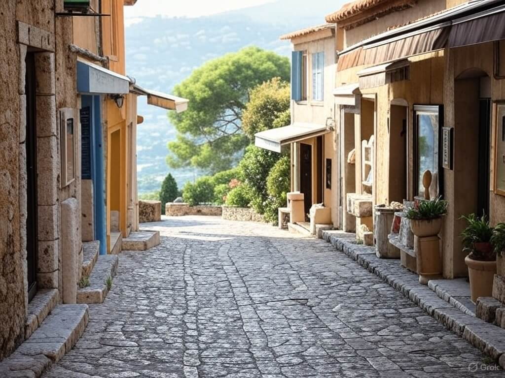 French Riviera Road Trip: Coastal Wonders Await Gotripscan Medieval Èze, coastal Antibes, and artistic Saint-Paul de Vence, imagined by Grok 3 AI from xAI